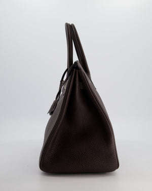 Hermès Birkin 35 Bag in Ebene Togo Leather with Palladium Hardware