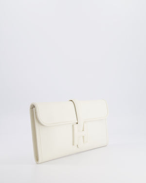 Hermès Jige Elan 29cm Clutch Bag in Nata Evercolour Leather