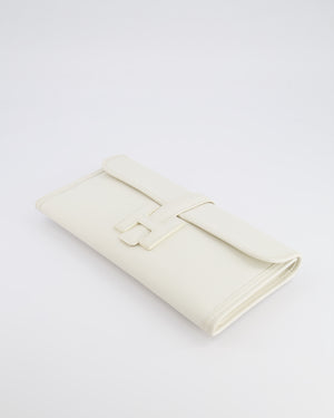 Hermès Jige Elan 29cm Clutch Bag in Nata Evercolour Leather