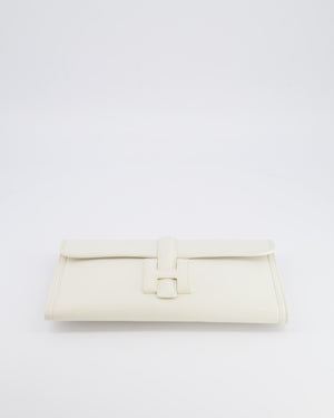 Hermès Jige Elan 29cm Clutch Bag in Nata Evercolour Leather