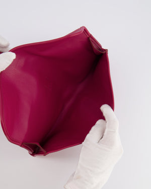 Hermès Jige Elan 29cm Clutch Bag in Rose Pourpre Evercolour Leather