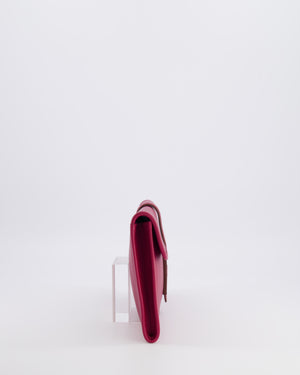 Hermès Jige Elan 29cm Clutch Bag in Rose Pourpre Evercolour Leather