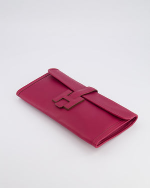 Hermès Jige Elan 29cm Clutch Bag in Rose Pourpre Evercolour Leather