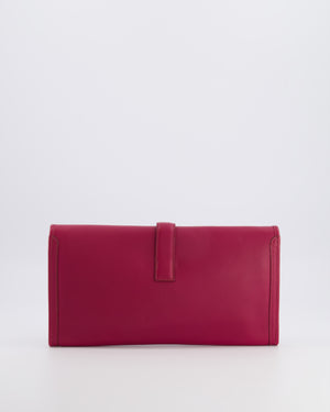 Hermès Jige Elan 29cm Clutch Bag in Rose Pourpre Evercolour Leather