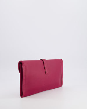 Hermès Jige Elan 29cm Clutch Bag in Rose Pourpre Evercolour Leather