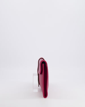 Hermès Jige Elan 29cm Clutch Bag in Rose Pourpre Evercolour Leather
