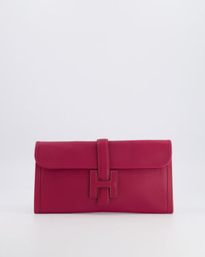 Hermès Jige Elan 29cm Clutch Bag in Rose Pourpre Evercolour Leather