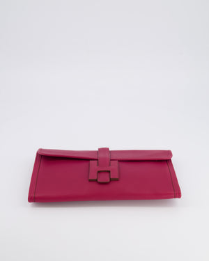 Hermès Jige Elan 29cm Clutch Bag in Rose Pourpre Evercolour Leather