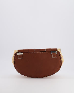 Hermès Panier de Pêche Wicker Bag in Osier, Gold Barenia Leather with Nata Canvas Strap and Palladium Hardware