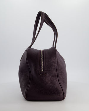 Hermès Victoria II 35cm Bag in Raisin Clemence Leather with Palladium Hardware