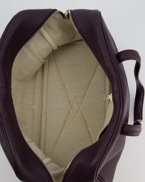 Hermès Victoria II 35cm Bag in Raisin Clemence Leather with Palladium Hardware