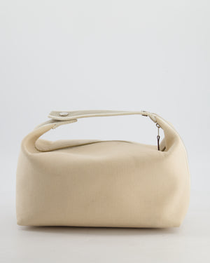 Hermès Large Bride-a-Brac Case in Beige Canvas with Palladium Hardware