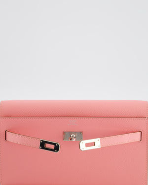 Hermès Kelly To Go Bag in Rose Confetti Epsom Leather with Palladium Hardware