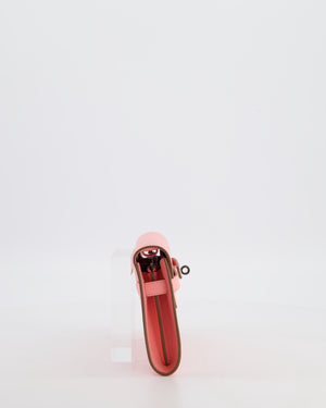 Hermès Kelly To Go Bag in Rose Confetti Epsom Leather with Palladium Hardware