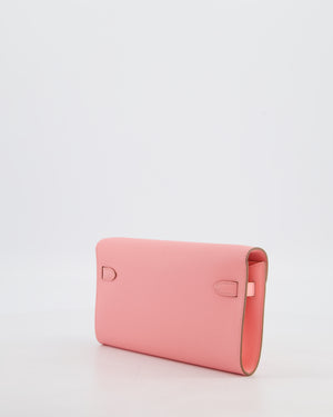 Hermès Kelly To Go Bag in Rose Confetti Epsom Leather with Palladium Hardware