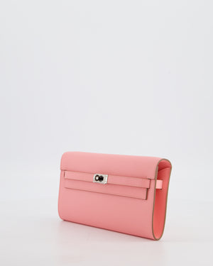 Hermès Kelly To Go Bag in Rose Confetti Epsom Leather with Palladium Hardware