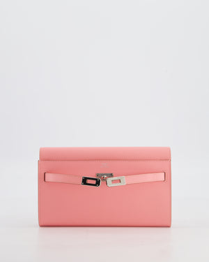 Hermès Kelly To Go Bag in Rose Confetti Epsom Leather with Palladium Hardware