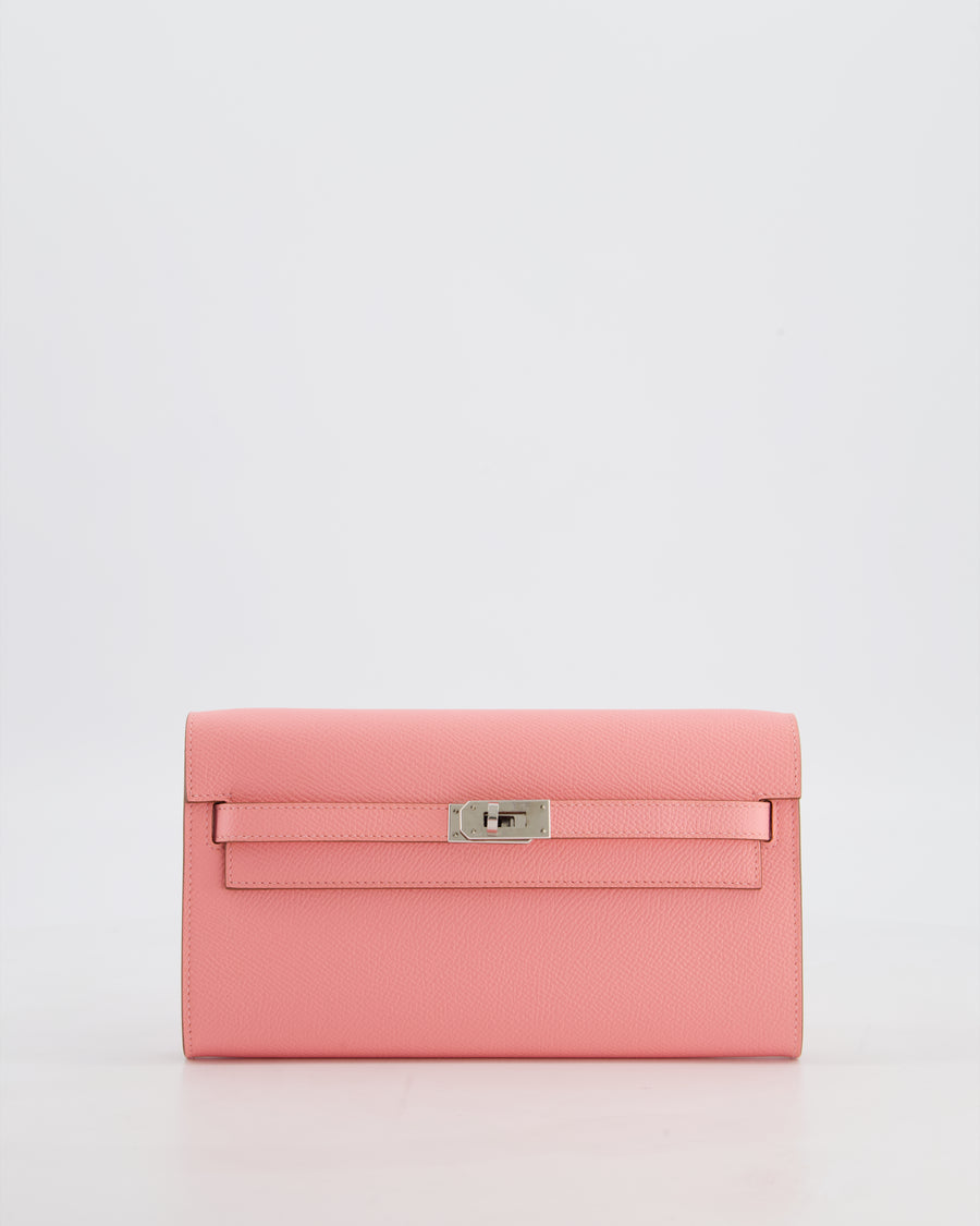 Hermès Kelly To Go Bag in Rose Confetti Epsom Leather with Palladium Hardware