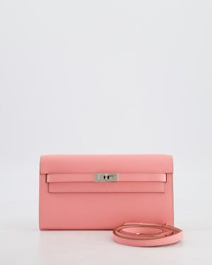 Hermès Kelly To Go Bag in Rose Confetti Epsom Leather with Palladium Hardware