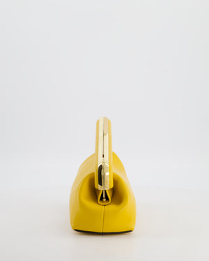 Fendi First Yellow Leather Bag with Cross Body Strap Gold Hardware