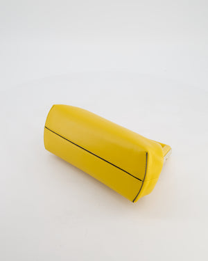 Fendi First Yellow Leather Bag with Cross Body Strap Gold Hardware