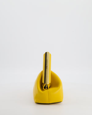 Fendi First Yellow Leather Bag with Cross Body Strap Gold Hardware