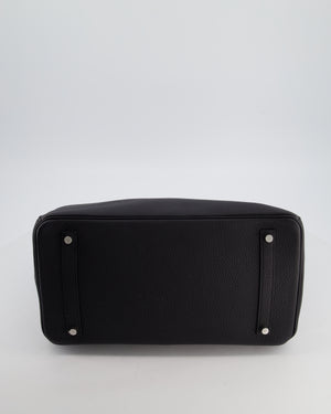 *RARE* Hermès Birkin 35 Retourne Bag in Noir Togo Leather with Palladium Hardware