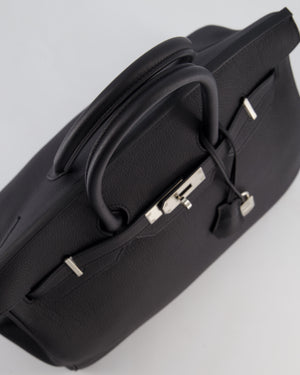 *RARE* Hermès Birkin 35 Retourne Bag in Noir Togo Leather with Palladium Hardware