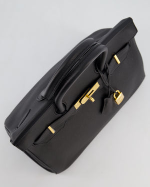 Hermès Birkin 30 Retourne Bag in Noir Togo Leather with Gold Hardware