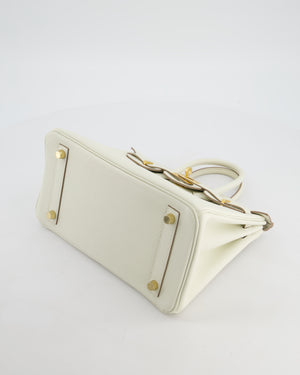 *RARE* Hermès Birkin 25 Retourne Bag in Mushroom Togo Leather with Gold Hardware