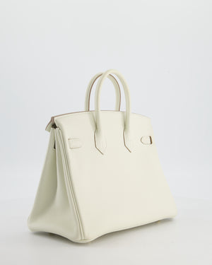 *RARE* Hermès Birkin 25 Retourne Bag in Mushroom Togo Leather with Gold Hardware