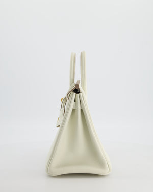 *RARE* Hermès Birkin 25 Retourne Bag in Mushroom Togo Leather with Gold Hardware