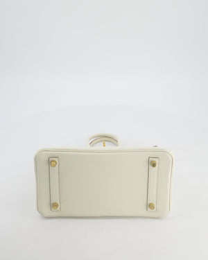 *RARE* Hermès Birkin 25 Retourne Bag in Mushroom Togo Leather with Gold Hardware