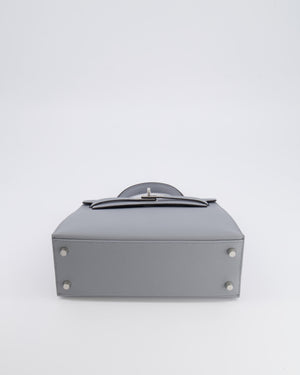 Hermès Kelly 25 Sellier Bag in Gris Pantin Epsom Leather with Palladium Hardware