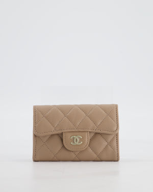 Chanel Beige Wallet in Caviar Leather with Champagne Gold Hardware