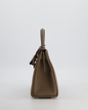 Hermès Kelly 25 Retourne Bag in Etoupe Togo Leather with Palladium Hardware