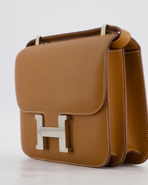 Hermès Constance 24 Bag in Gold Epsom Leather with Palladium Hardware