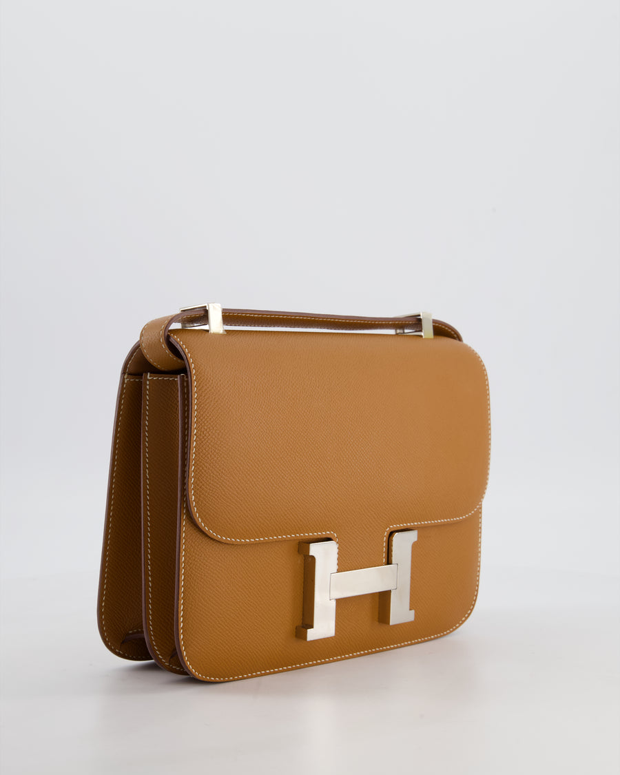 Hermès Constance 24 Bag in Gold Epsom Leather with Palladium Hardware