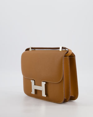 Hermès Constance 24 Bag in Gold Epsom Leather with Palladium Hardware