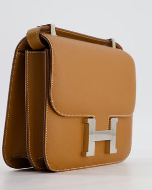 Hermès Constance 24 Bag in Gold Epsom Leather with Palladium Hardware