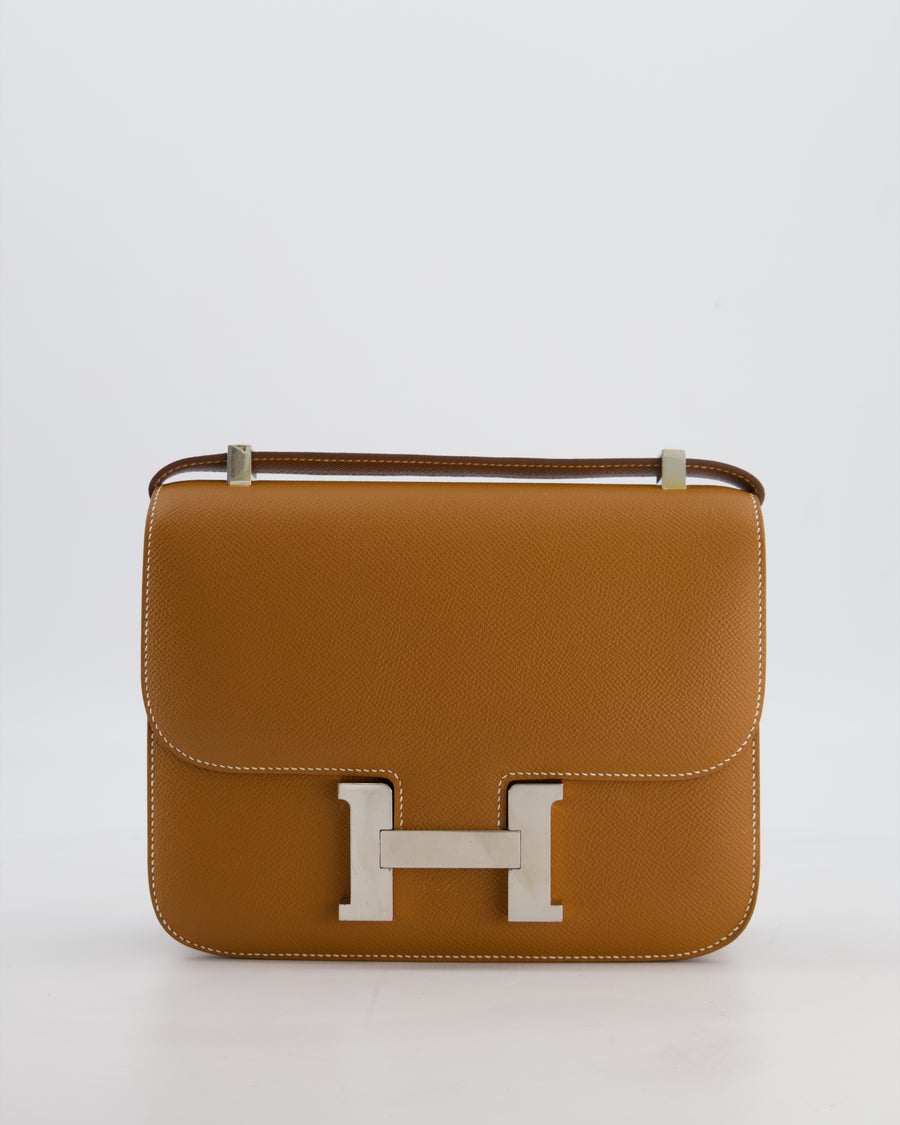 Hermès Constance 24 Bag in Gold Epsom Leather with Palladium Hardware