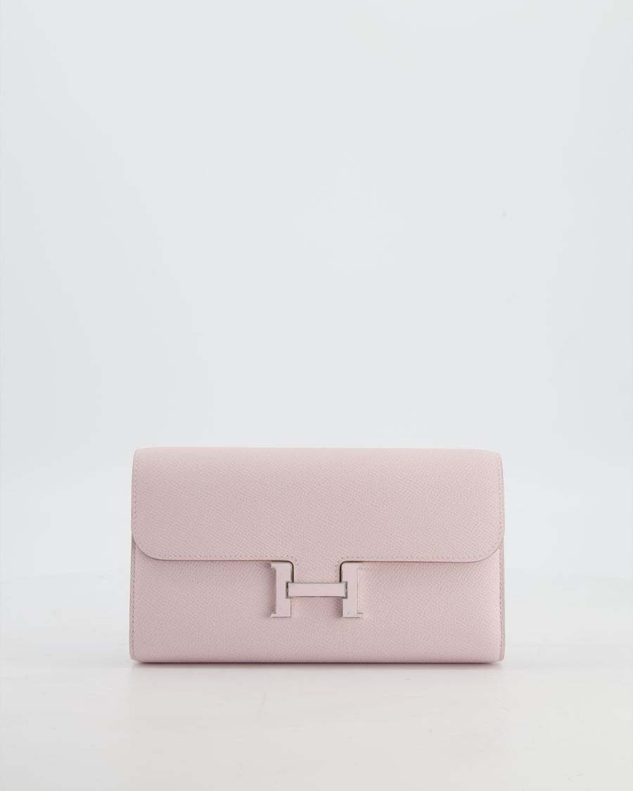 Hermès Constance To Go Bag in Mauve Pale Epsom Leather with Palladium Laque Hardware