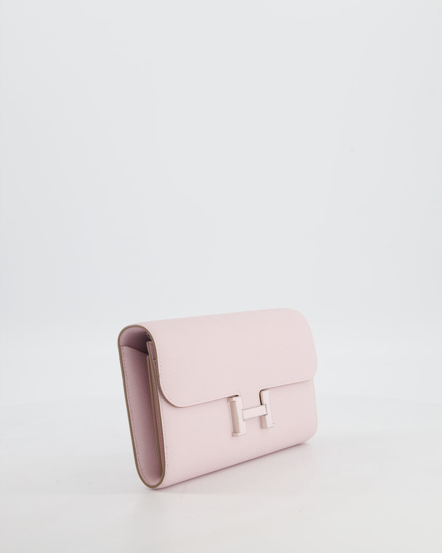 Hermès Constance To Go Bag in Mauve Pale Epsom Leather with Palladium Laque Hardware