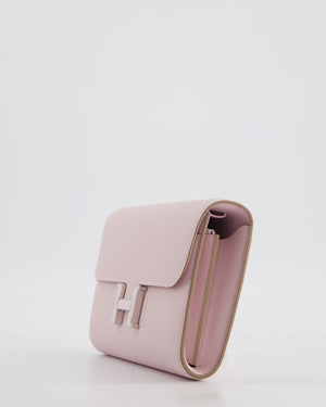 Hermès Constance To Go Bag in Mauve Pale Epsom Leather with Palladium Laque Hardware