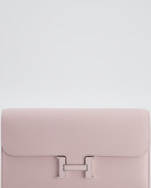Hermès Constance To Go Bag in Mauve Pale Epsom Leather with Palladium Laque Hardware