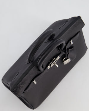 *HOT & RARE* Hermès Birkin 25 Retourne Bag in Noir Togo Leather with Palladium Hardware