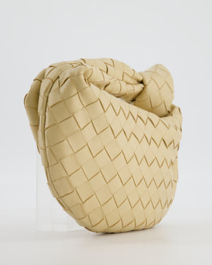 Bottega Veneta Beige Mini Jodie Bag in Intreccato Leather with Gold Hardware RRP £2,200