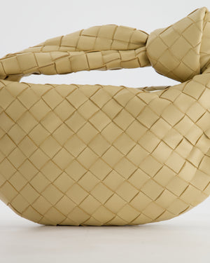Bottega Veneta Beige Mini Jodie Bag in Intreccato Leather with Gold Hardware RRP £2,200