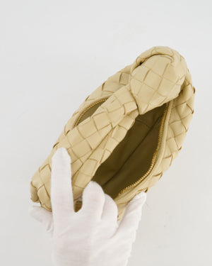 Bottega Veneta Beige Mini Jodie Bag in Intreccato Leather with Gold Hardware RRP £2,200