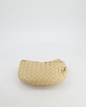 Bottega Veneta Beige Mini Jodie Bag in Intreccato Leather with Gold Hardware RRP £2,200